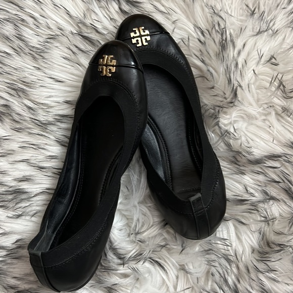 Tory Burch ballet flats 7 1/2 black - Picture 2 of 12